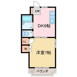 アーバンコート河内町【1階】の間取り