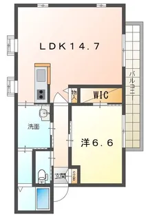 フレグランス若葉【1階】の間取り