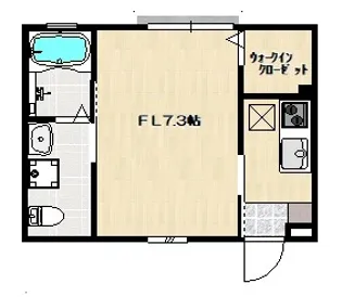 アムール・W【1階】の間取り