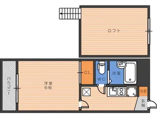 ハーヴェストパレスII【1階】の間取り