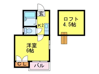 オリーブハイツ【2階】の間取り