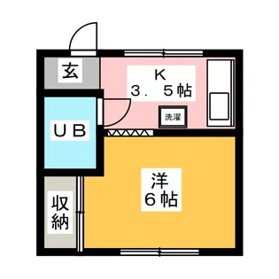 河野ビル【4階】の間取り