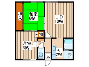 マルサハイツ【2階】の間取り