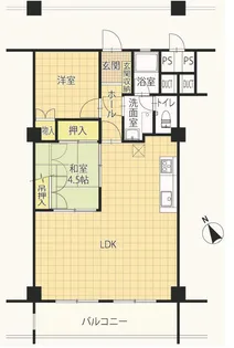 シーアイマンション千種S棟【4階】の間取り