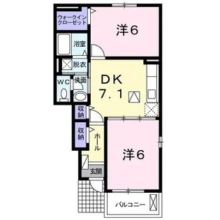 グレイス王子原A【1階】の間取り