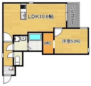 CRECIA吉塚【3階】の間取り