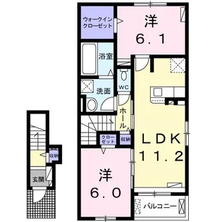ベラカーサ プリモ【2階】の間取り