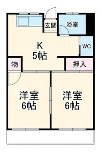 南荘マンション【2階】の間取り