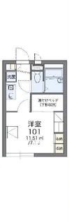 レオパレスsunflowerIII【2階】の間取り