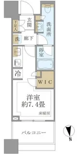 白金ザ・スカイ East【4階】の間取り