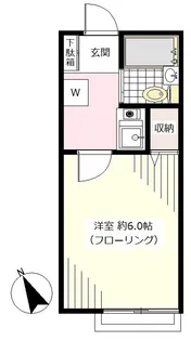 ウェルマン等々力【1階】の間取り