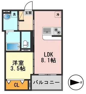 robothome一之江【3階】の間取り