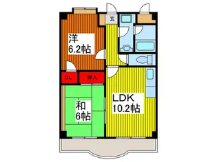 マンション五湯【5階】の間取り