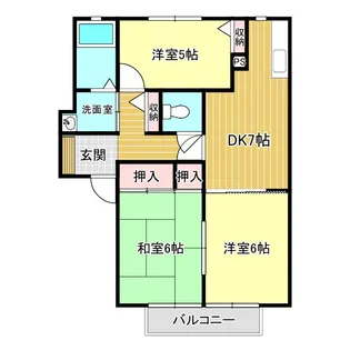 ハイツアドバンス3【2階】の間取り