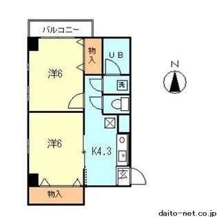 クリスタルコート【2階】の間取り