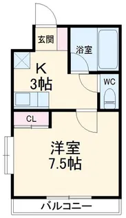 アクア・ベル【1階】の間取り