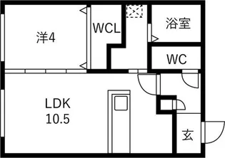 Alivis菊水【2階】の間取り