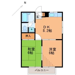 アントレー鷺沼【1階】の間取り