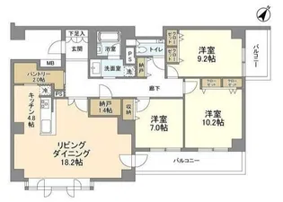 ステラメゾン碑文谷【3階】の間取り