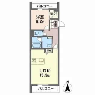 シャーメゾン小坂【3階】の間取り