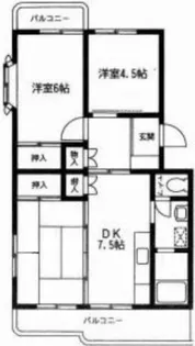 水引カワイマンション【1階】の間取り