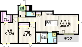 ピア 氷川参道【1階】の間取り