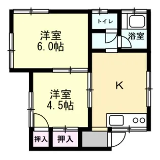 フジイケ荘【1階】の間取り