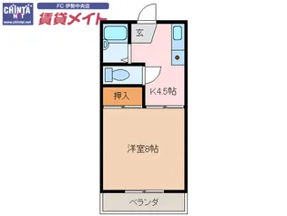 Je mappelle Nakazawa(ジュマペルナカザワ)【1階】の間取り