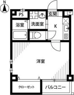 アンプルール フェール ドゥ イズミ【2階】の間取り
