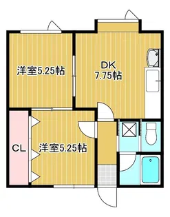 クリスタルハイツ【1階】の間取り