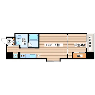 S-FORT青葉上杉【8階】の間取り