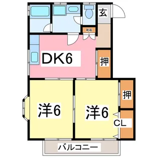 チェリーコスモ【1階】の間取り