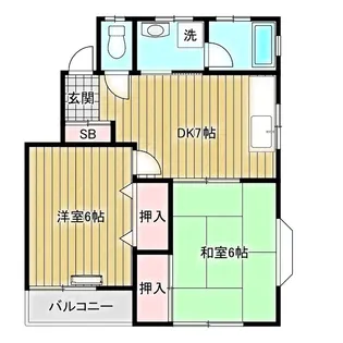 グリーンハイツ嶋元【2階】の間取り
