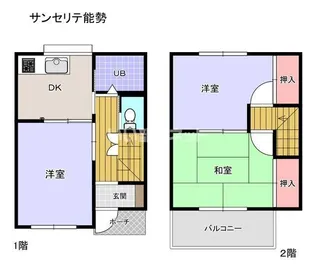サンセリテ能勢【2階】の間取り