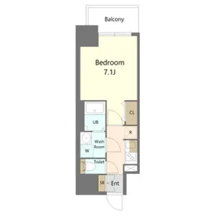 S-RESIDENCE名駅北bling(ブリング)【10階】の間取り