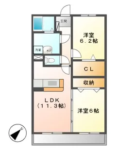 ルピナス【2階】の間取り