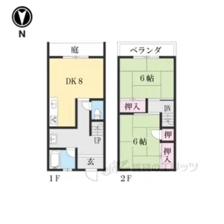 テラスみささぎ【1階】の間取り