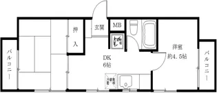 クレッセント本郷【2階】の間取り