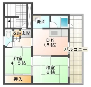 ビレッジハウス近見【4階】の間取り
