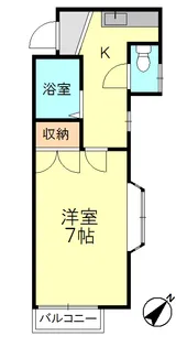 レジデンス山の寺【2階】の間取り