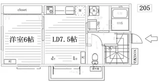 クリヴィア阿佐ヶ谷南【2階】の間取り