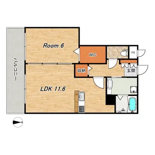 アドミラーブルA棟【3階】の間取り