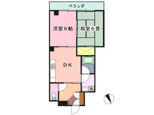 イーグル末松【3階】の間取り