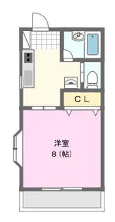 溜屋ハイツV【2階】の間取り