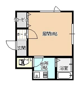 サニープレイス B棟【1階】の間取り