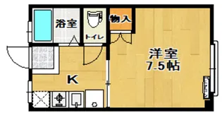 パレス安積II【2階】の間取り