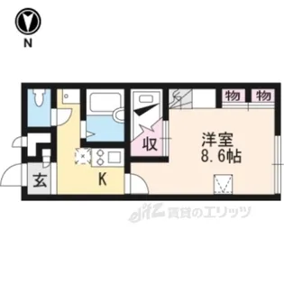 レオパレスコンフォート【1階】の間取り