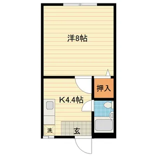 朝菜ハイツ【1階】の間取り