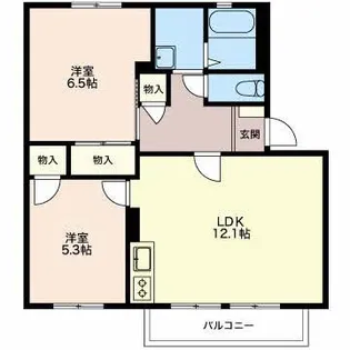 ファミール西日野 B【2階】の間取り