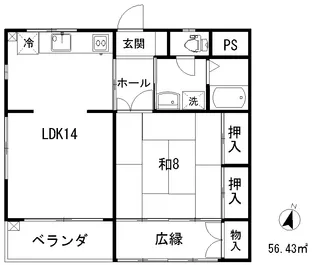 ルーブル1【1階】の間取り